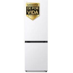 LG Frigorífico Combi DoorCooling+, 1.86m, Serie 200 -GBBSJ10ESW. Blanco