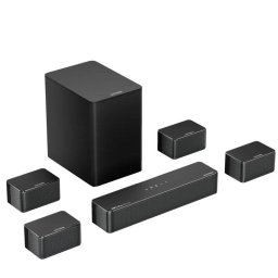 Ultimea Poseidon D80 Barra de Sonido 7.1 Canales Dolby Atmos con Subwoofer y 4 Altavoces con Cable