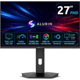Monitor Alurin CoreVision 27″ Full HD IPS 144Hz 1ms Adaptive Sync HDR 10 Regulable en Altura