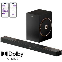 Barra de sonido Ultimea Skywave F30 HDMI eARC Bluetooth 3.1.2 Dolby Atmos Subwoofer 6,5" Control por app Graves potentes
