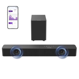 Ultimea Barra de Sonido Poseidon R3T 2.1 con Subwoofer, 120W RMS, Bluetooth, HDMI