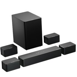 Ultimea Poseidon D70 Barra de Sonido 7.1, con Subwoofer Inalámbrico y 4 Altavoces Envolventes