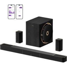 Ultimea Barra de sonido Skywave Serise 7.1.4 840W Subwoofer Bluetooth 5.4 Dolby Atmos Altavoces traseros