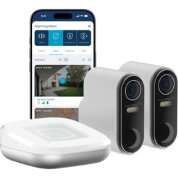 HOMEMATIC IP HMIP HAP2-COR2 - Paquete de inicio: 2 cámaras exteriores con batería