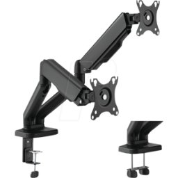 LOGILINK BP0177 - Soporte para monitor, 2 pantallas, 17" - 32", 450 mm