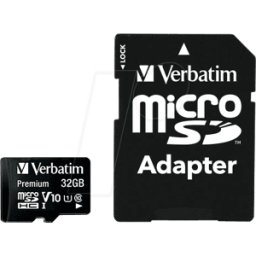 VERBATIM 44083 - Tarjeta de memoria microSDHC de 32 GB, VERBATIM, clase 10