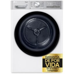 LG Secadora 10 kg, Condensación, Bomba de calor, Inverter - RH10V9AV2WR (Reacondicionado Grado D). Blanco
