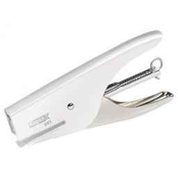 Grapadora rapid de tenaza s51 metalica capacidad de grapado 15 hojas usa grapas 21/4 cromada