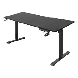 Escritorio Napofix OD4110-M regulable eléctrico 160 x 60 cm negro gaming y oficina