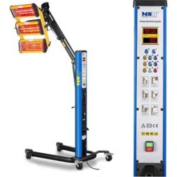 MSW Secador de pintura por infrarrojos para coches - 3 lámparas - Pulso 10060341