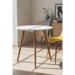 RegalosMiguel Mesa Synk Redonda 80 cm - Blanco