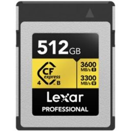 Lexar Tarjeta de memoria CFexpress PRO Type B Gold 4.0 series 512GB.