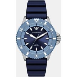Giorgio Armani Reloj de hombre solar world explorer de con tres agujas. Azul