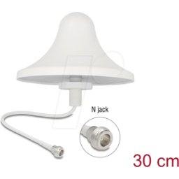 DELOCK 90759 - Antena, 4G, montaje en techo, N-socket, blanco