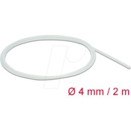 DELOCK 18925 - Funda de fibra de vidrio 2 m x 4 mm en blanco