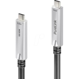 PURE FX-I605-010 - Cable USB de 10 Gb/s, cable USB-C de fibra óptica, FiberX, 10 m