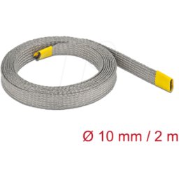 DELOCK 20788 - Funda trenzada para apantallamiento EMC expandible 2 m x 10 mm