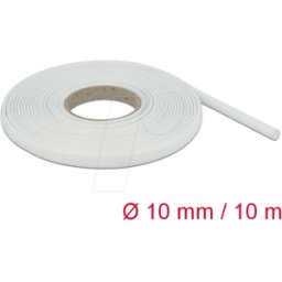 DELOCK 18936 - Funda de fibra de vidrio 10 m x 10 mm en blanco