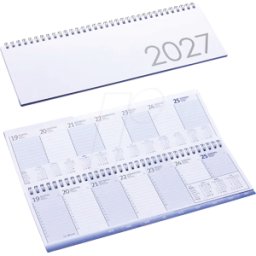 FREI TQK 2027 PREMIUM - Calendario de mesa cruzada, Premium con registro 2027