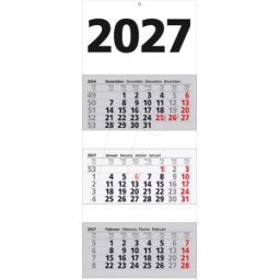 FREI 3MO-WKAL 27 - calendario de pared de 3 meses 2027