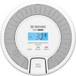 X-SENSE X-S CO03D-W - Detector de monóxido de carbono, radio RF, conectable en red