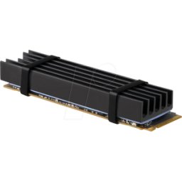 AXAGON AXG CLR-M2L10 - Disipador térmico para M.2 SSD 2280, 10 mm, negro
