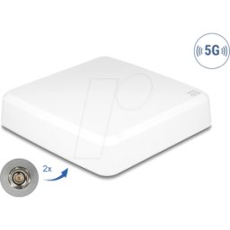 DELOCK 81467 - Antena 5G 2x N hembra direccional de pared y poste de montaje al