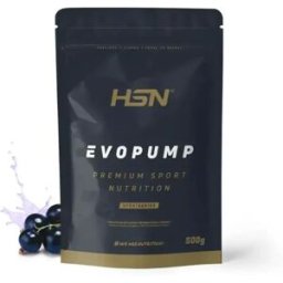 HSN Evopump en polvo 500g grosella negra - Pre-Entrenamiento - Polvo - 25 Servicios