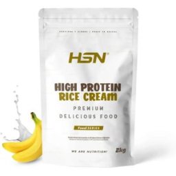 HSN Crema de arroz proteica 2kg plátano - Recetas Saludables - Polvo - 40 Servicios