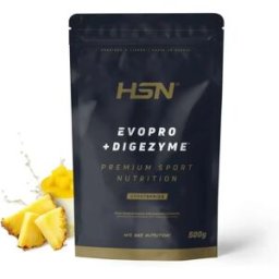 HSN Evopro (mezcla proteínas premium) + DigeZyme® 500g piña cremosa - Proteínas Liberación Secuencial - Polvo - 17 Servicios