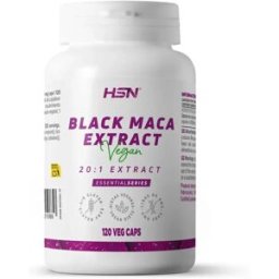 HSN Extracto de maca negra (20:1) 500mg - 120 veg caps - Sexualidad Masculina - Cápsulas Vegetales - 120 Servicios