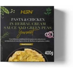 HSN Plato preparado estilo gourmet pasta con pollo en salsa de crema de hierbas y guisantes verdes - 400 - Platos Preparados - Platos Preparados - 1 Servicios