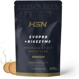 HSN Evopro (mezcla proteínas premium) + DigeZyme® 500g galleta - Proteínas Liberación Secuencial - Polvo - 17 Servicios