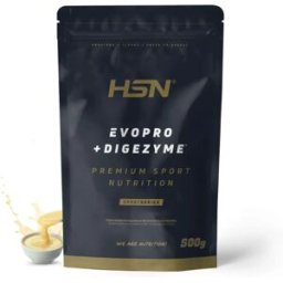 HSN Evopro (mezcla proteínas premium) + DigeZyme® 500g leche dulce - Proteínas Liberación Secuencial - Polvo - 17 Servicios