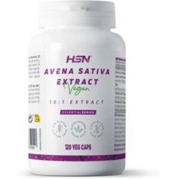 HSN Extracto de avena sativa (10:1) 175mg - 120 veg caps - Pro-Testosterona - Cápsulas Vegetales - 120 Servicios