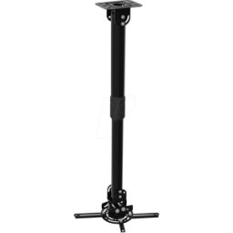 MYWALL MYW H16-12SL - Soporte de techo para proyector, negro, hasta 15 kg