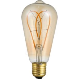 SCHIEFER LIGHTING SCHI X0239602051 - Lámpara LED E27, 5 W, 380 lm, 2000 K, oro, Filamento, reg
