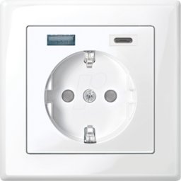 MERTEN EL ME USB SET2 - M-SMART, toma de corriente USB, tipo a + C, blanco polar, brilla