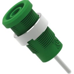 ELECTRO PJP PJP 3267-C-V - Conector hembra tipo banana de seguridad, 4 mm, pasador de conta