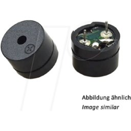 ECON CONNECT SEC12085152048 - Zumbador de CA, magnético, 88, 2048 Hz, 1,5 V AC, ø12 mm