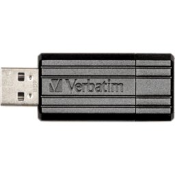 VERBATIM PS 128 - Memoria USB, USB 2.0, 128 GB, PinStripe negro