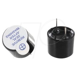 ECON CONNECT SEC12095502300 - Zumbador DC, magnético, 85, 2300 Hz, 5,0 V AC, ø12 mm