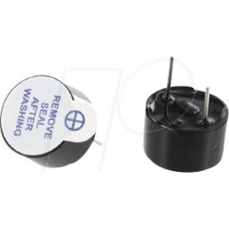 ECON CONNECT SEC12075502500 - Zumbador DC, magnético, 85, 2500 Hz, 5,0 V AC, ø12 mm