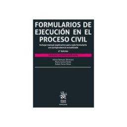 Editorial Tirant Lo Blanch Formularios De Ejecución En El Proceso Civil