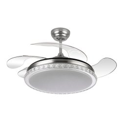 Fabrilamp Biliku Ventilador de Techo Motor DC Mando y Aspas Retráctiles