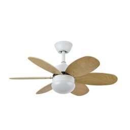 Fabrilamp Alves Ventilador de Techo con Motor DC Silencioso Blanco