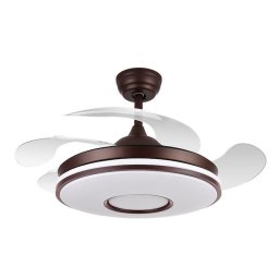 Fabrilamp Dani Ventilador de Techo con Motor DC 32W Marrón