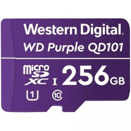 Tarjeta microSDXC Western Digital Purple QD101 256GB U1 Clase 10 púrpura