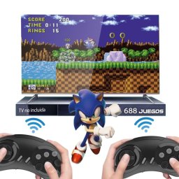 UnicView SG800 Consola Stick Megadrive Inalámbrica con 688 Juegos Preinstalados
