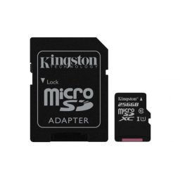 Kingston Canvas Tarjeta MicroSDXC 256GB Clase 10